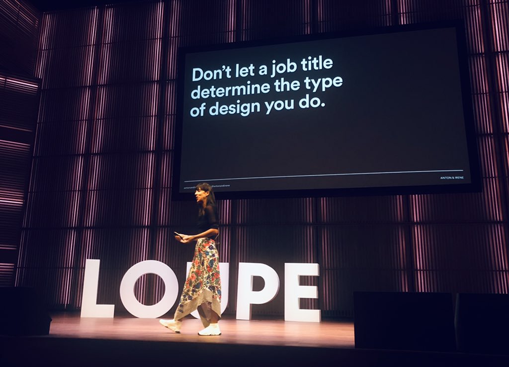 Dont let job title determine the type of design you do